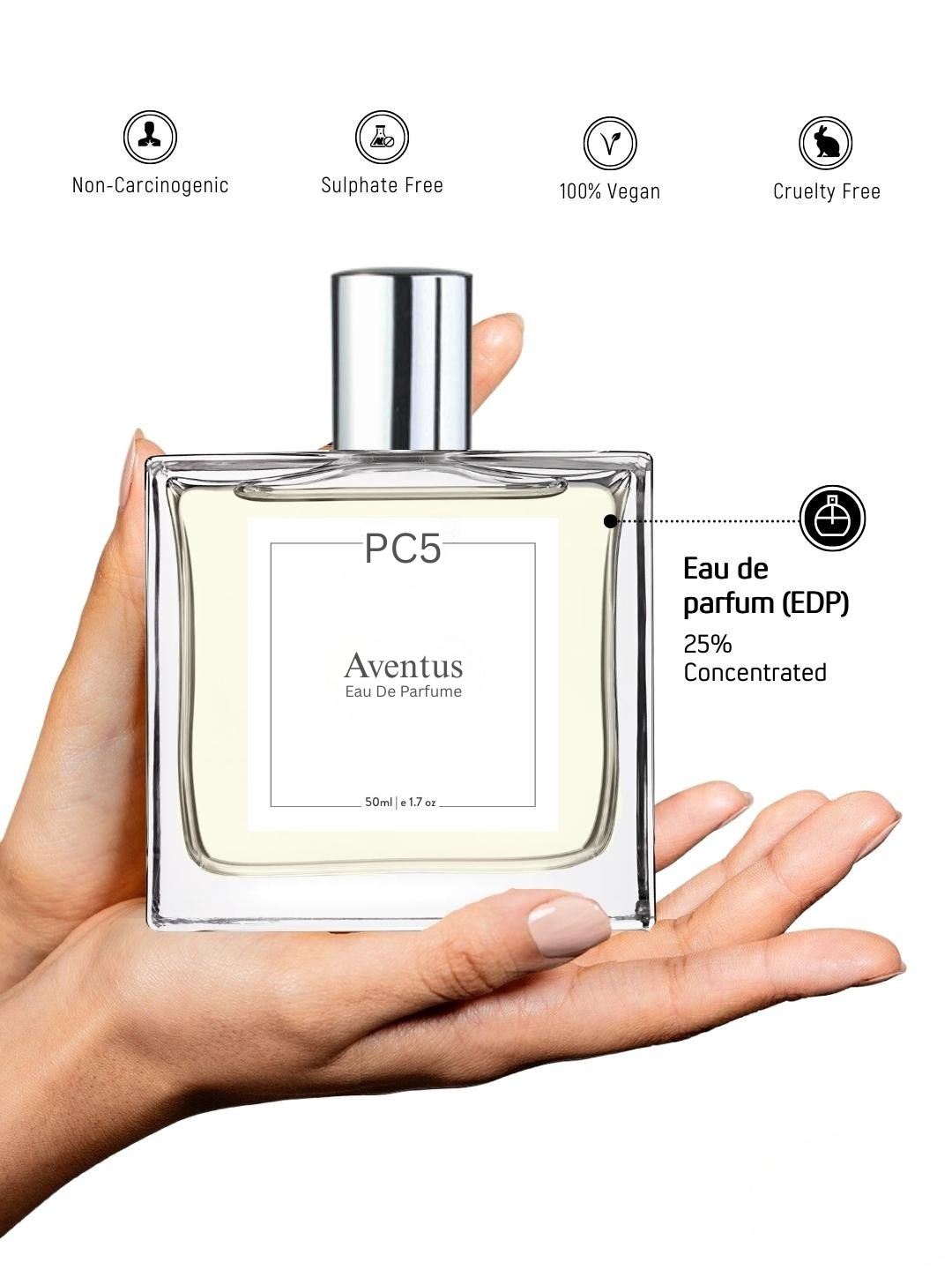 PC5 Aventus Perfume EDP Spray for Men | Fruity Fresh Tropical Fragrance Accords | Luxury Gift for Him