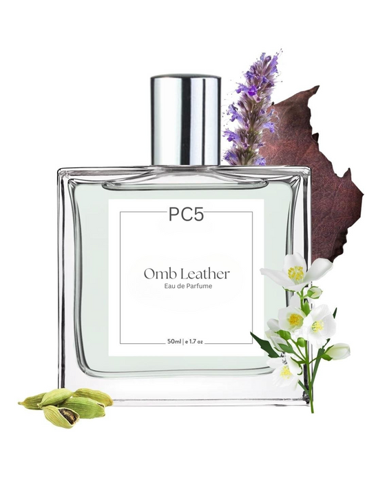 PC5 Omb Leather Unisex Perfume EDP Spray for Men & Women | Luxury Gift for Him / Her
