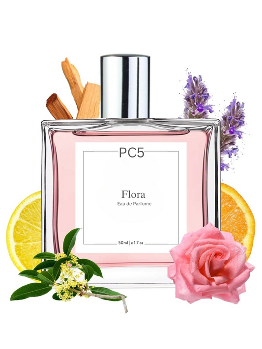 PC5 Flora Perfume EDP Spray for Women for All Day Wear | Fruity Floral Citrus Fresh Fragrance | Luxury Gift for Her