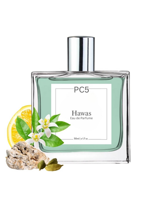 PC5 Hawas  Perfume for Men | Fruity Citrus Fresh Warm Spicy Fragrance | Luxury Gift for Him