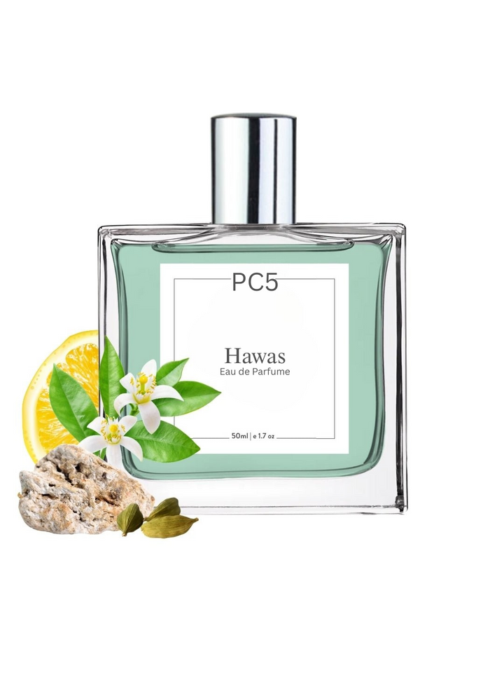 PC5 Hawas  Perfume for Men | Fruity Citrus Fresh Warm Spicy Fragrance | Luxury Gift for Him