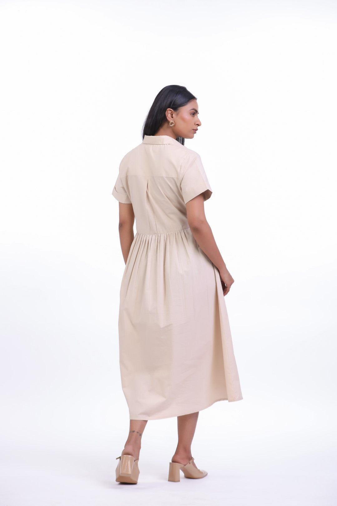 Women’s Beige Cotton Dress