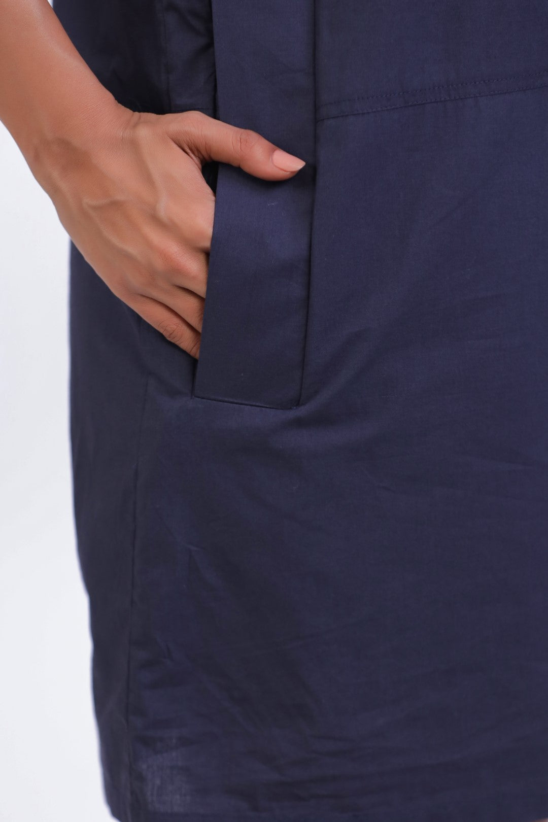 Women’s Navy Blue Cotton Dress
