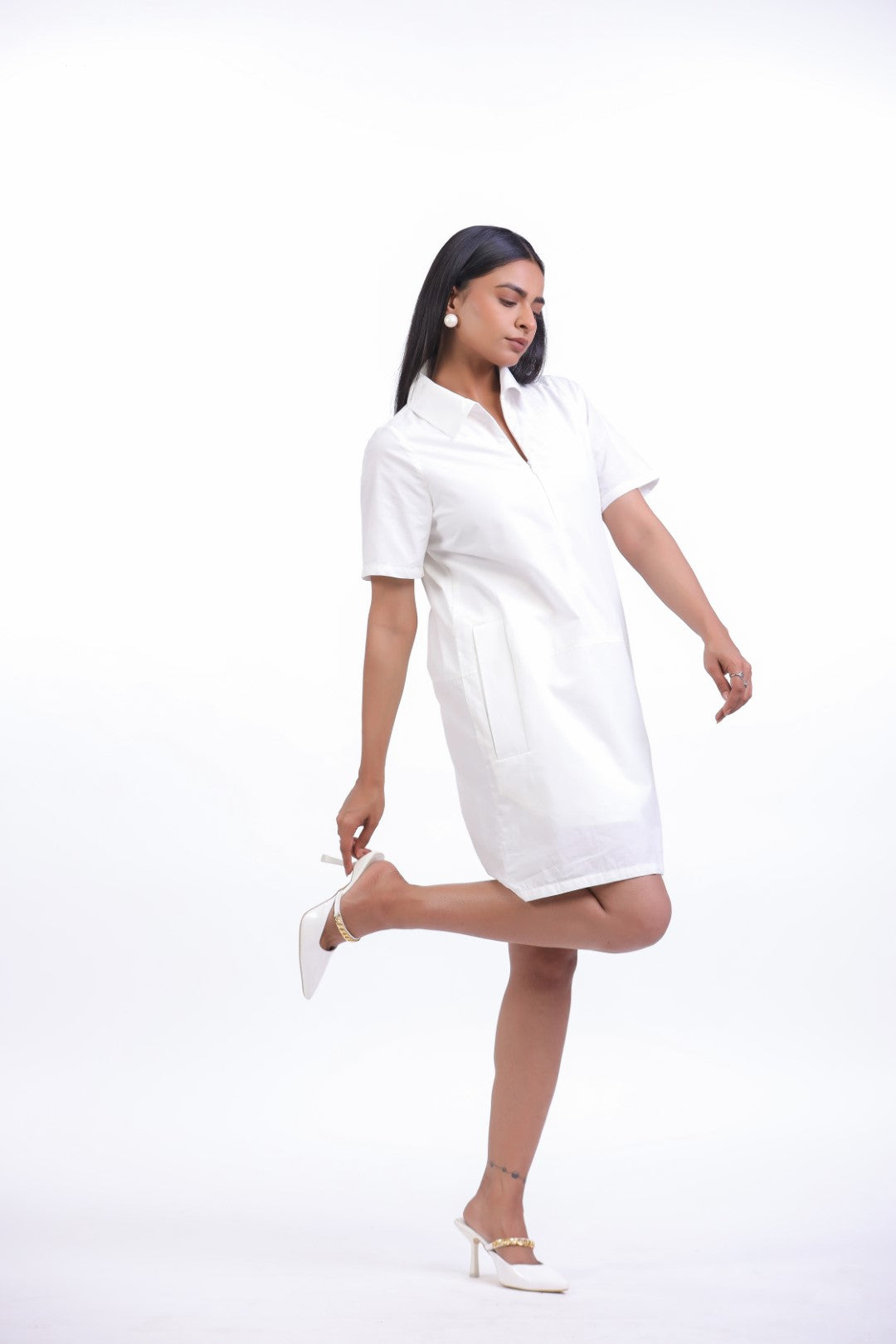 Women’s White Cotton Dress