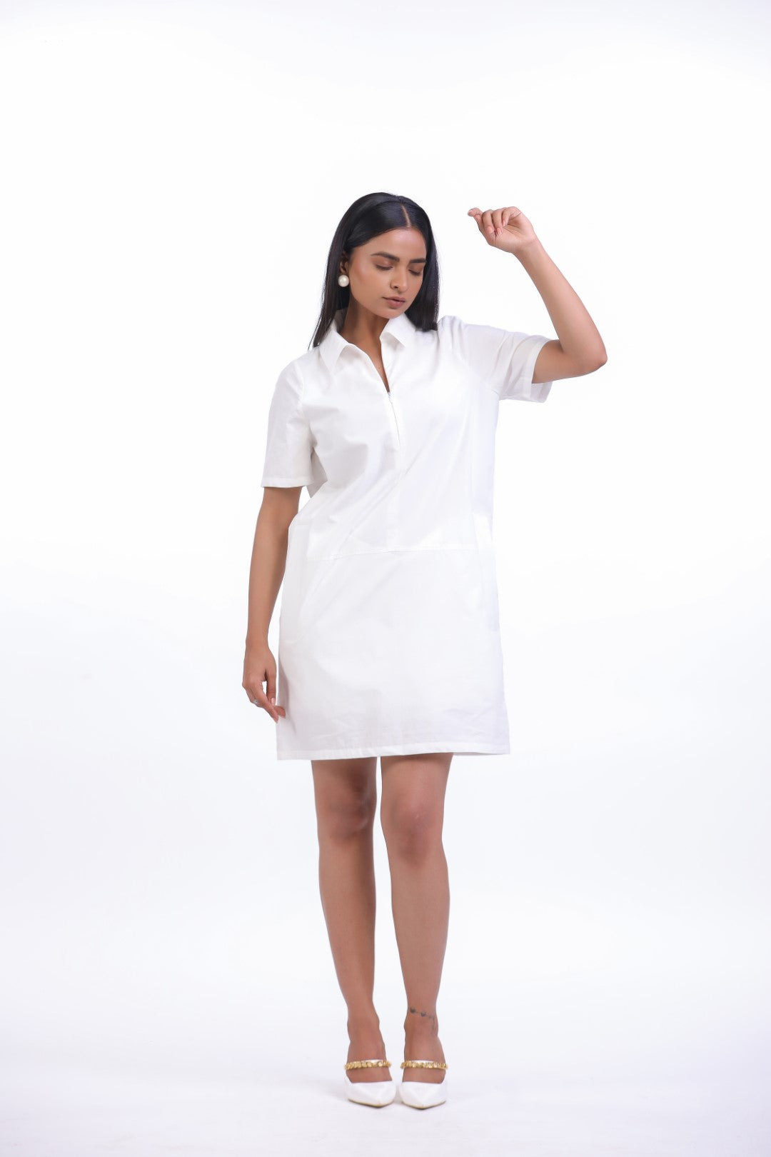 Women’s White Cotton Dress