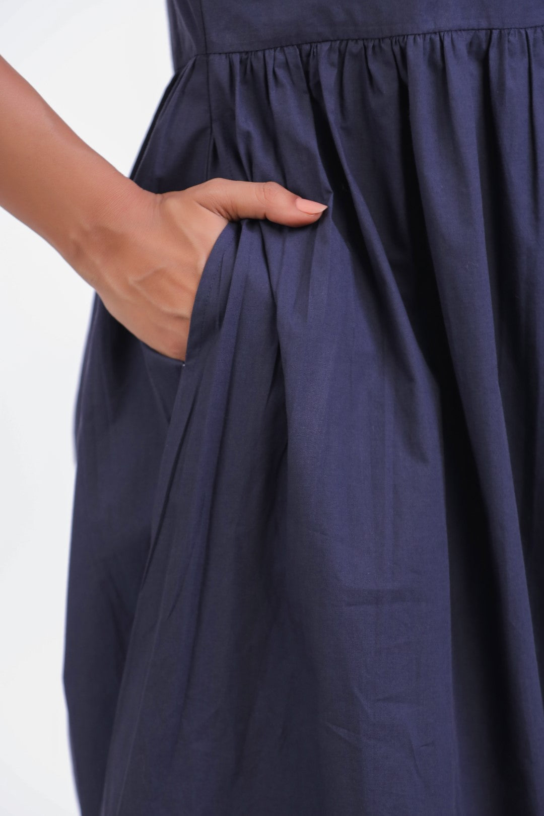 Women’s Navy Blue Cotton Dress