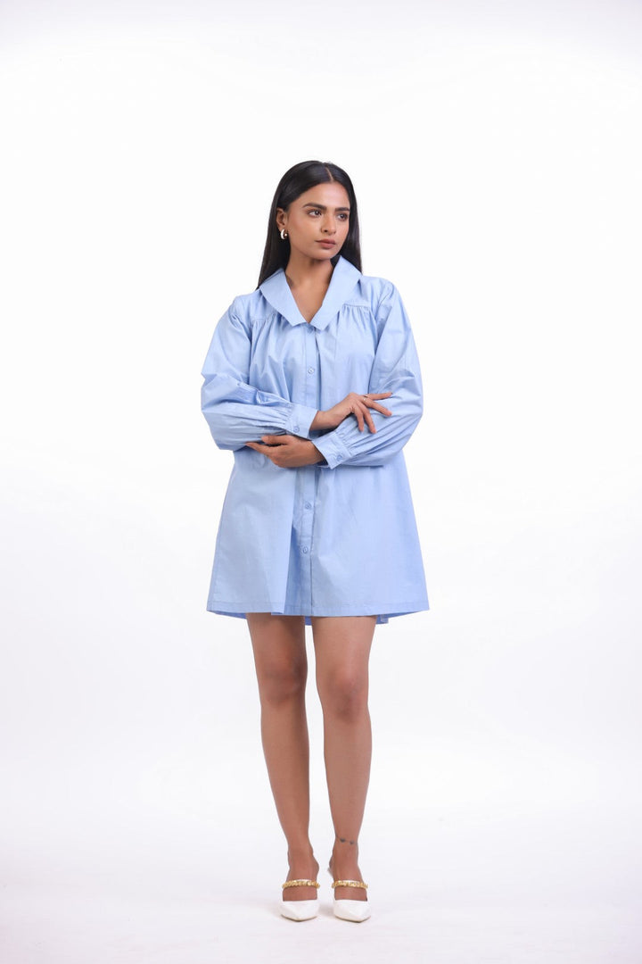 Women’s Blue Cotton Dress