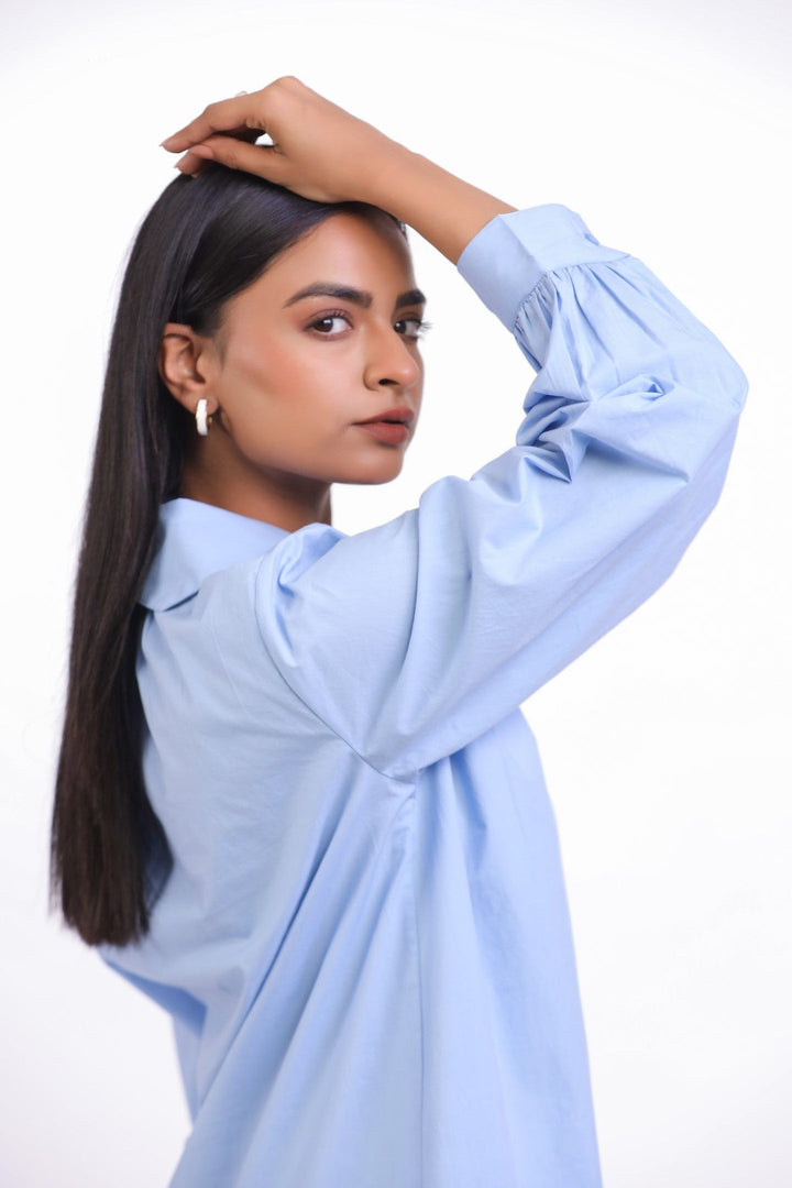 Women’s Blue Cotton Dress