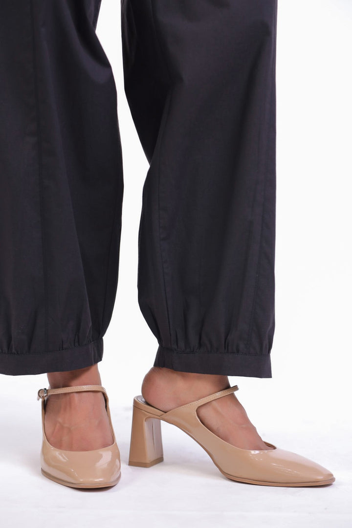 Women’s Black Cotton Trouser