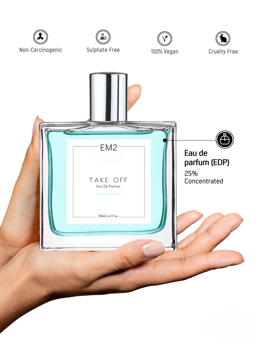 Take Off Unisex Perfume | Eau De Parfum Spray for Men & Women | Floral Fresh Fruity Fragrance Accords | Luxury Gift for Him / Her