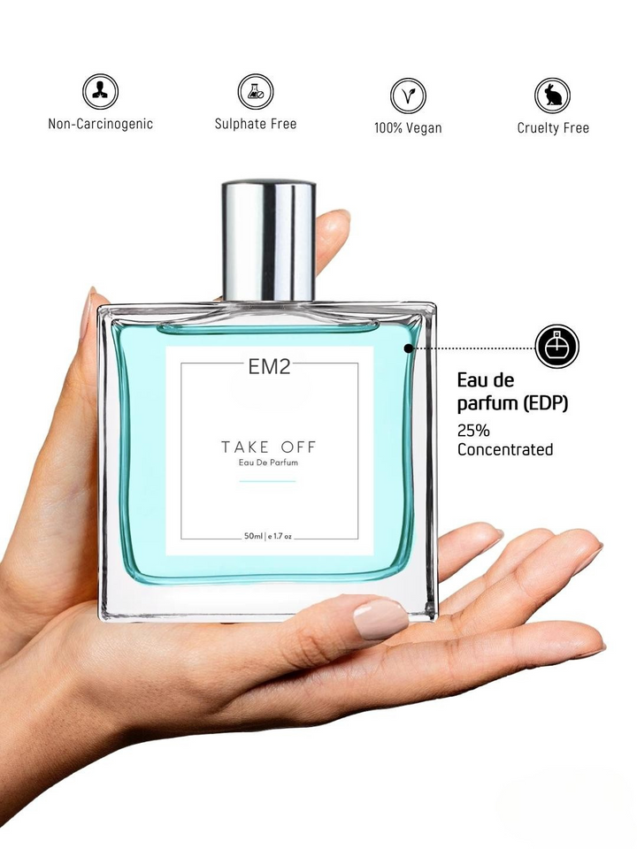 Take Off Unisex Perfume | Eau De Parfum Spray for Men & Women | Floral Fresh Fruity Fragrance Accords | Luxury Gift for Him / Her