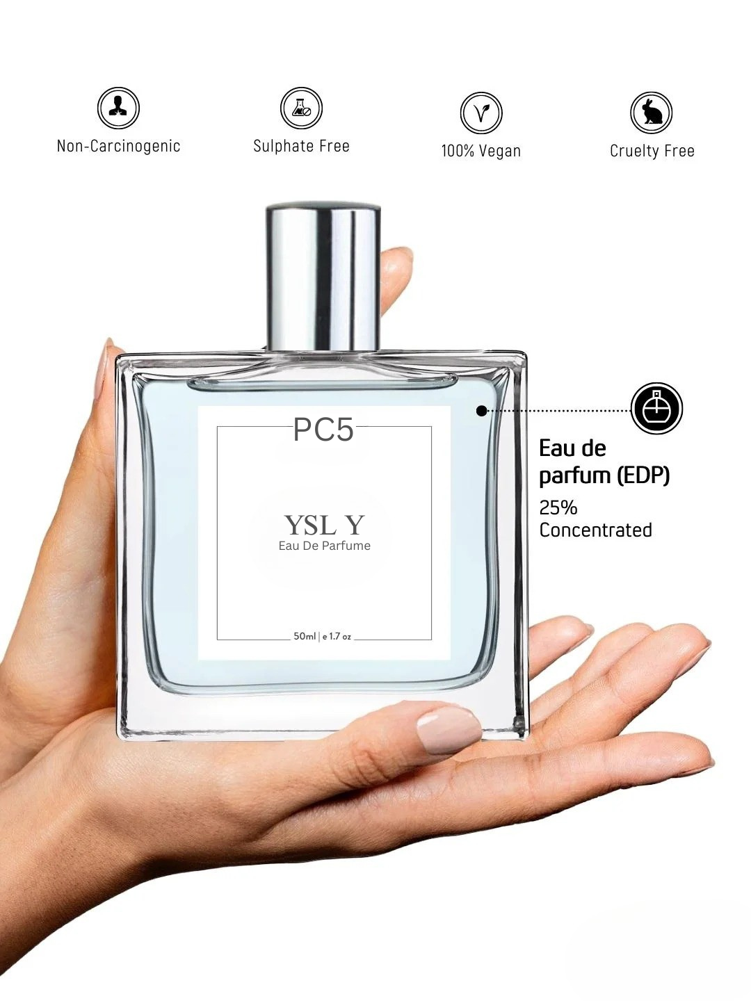 PC5 YSL Y Perfume EDP Spray for Men | Aromatic Fresh Amber Fragrance Accords | Luxury Gift for Him
