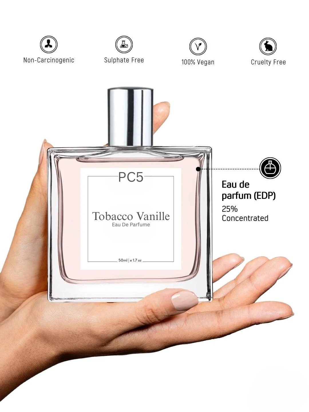 PC5 Tobacco Vanille Unisex Perfume EDP Spray for Men & Women | Luxury Gift for Him / Her