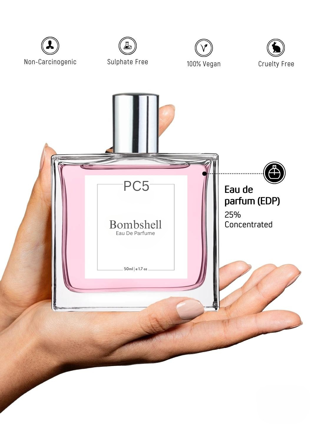 PC5 Bombshell Perfume EDP Spray for Women | Luxury Gift for Her