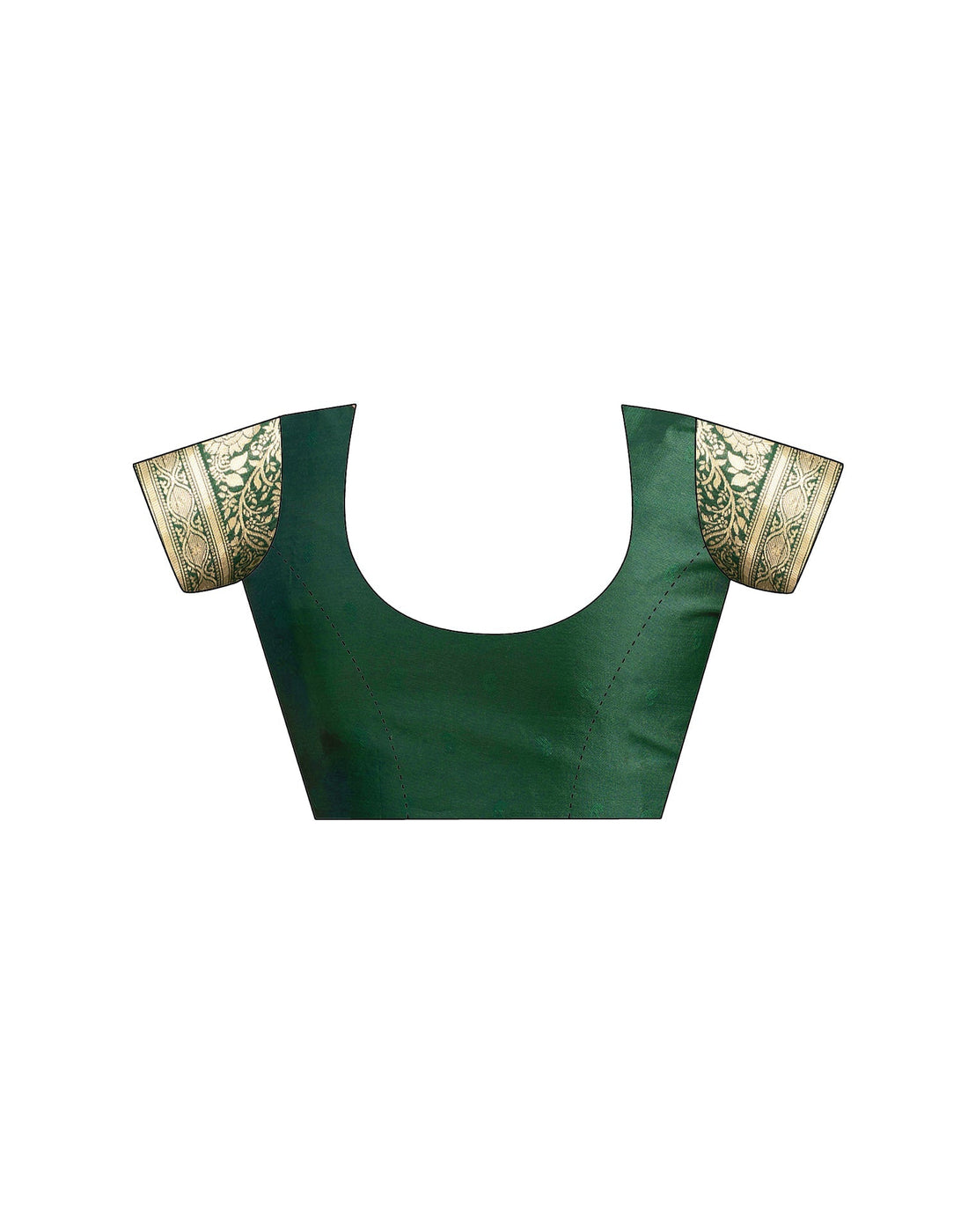 Dark Green Silk Woven Banarasi Saree