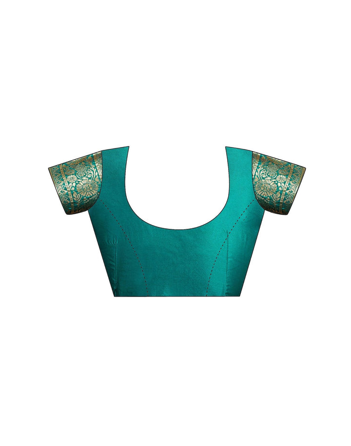 Green Silk Woven Banarasi Saree