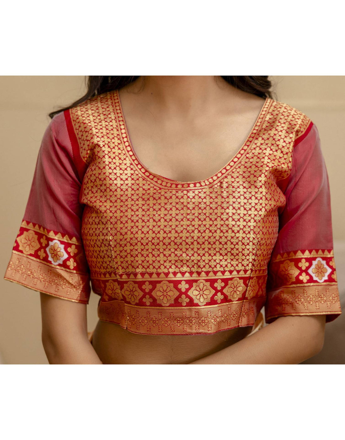 Off White Silk Woven Banarasi Saree