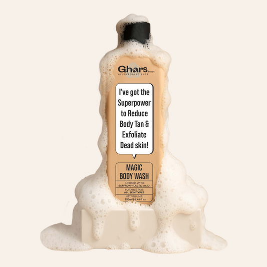 Magic De-Tan & Exfoliating Body Wash with Saffron & Lactic Acid- 250ml