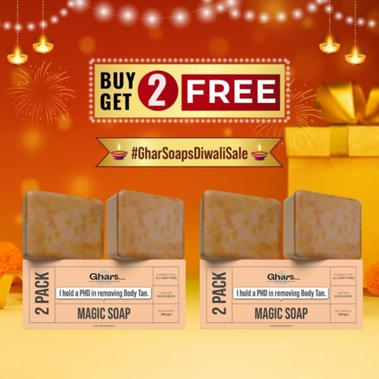 Megic Soap (Sandal Wood and Saffron Soap)  Combo
