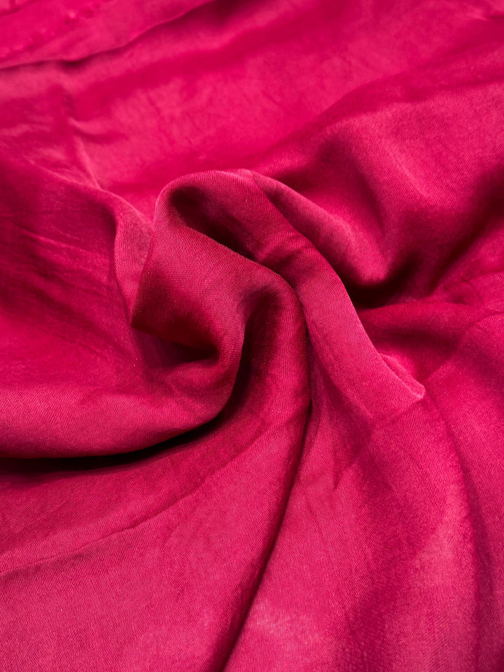 Maroon Leriya Modal Silk Zari Pallu Saree And Tie Dye Ajrakh