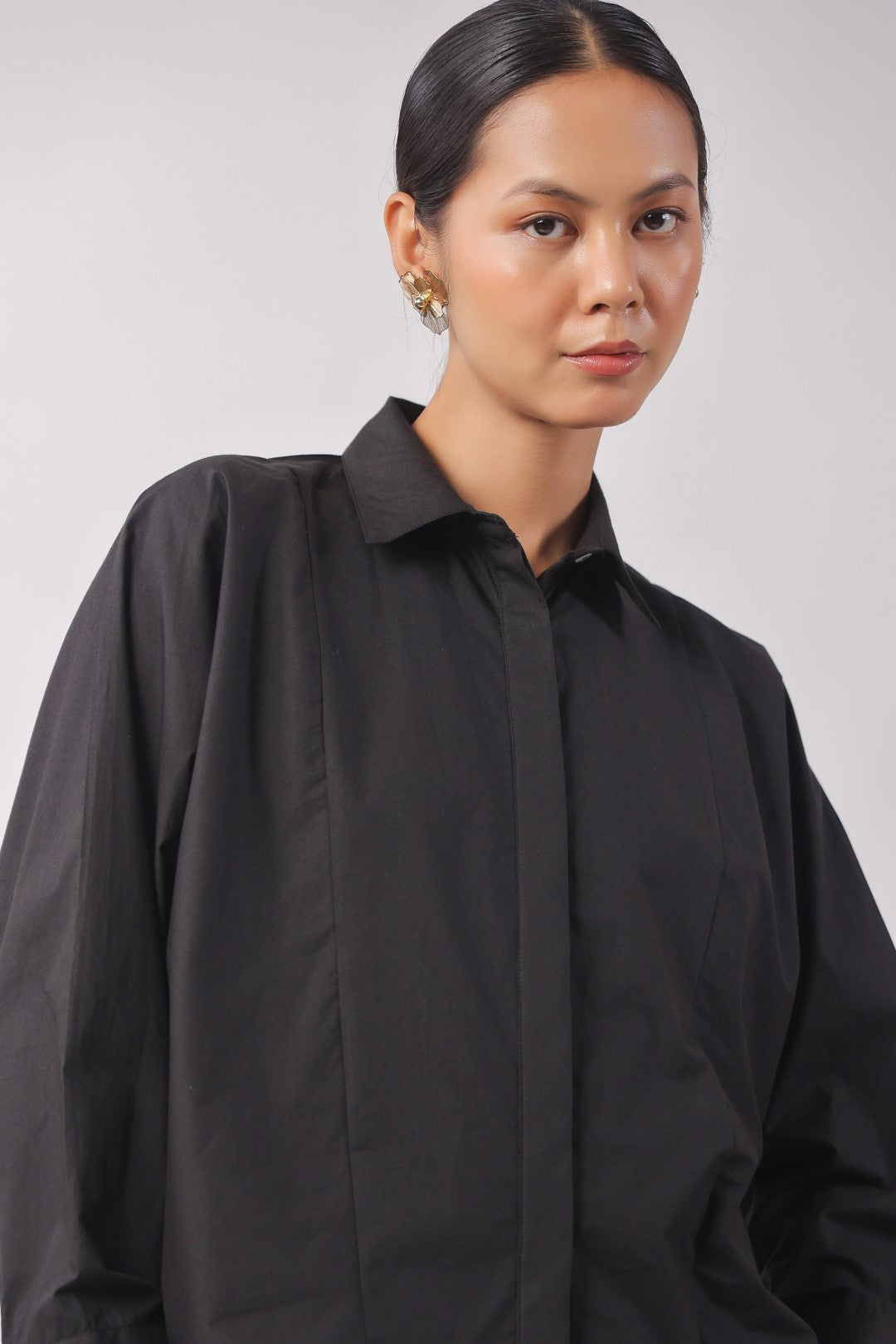 Women’s black cotton tops