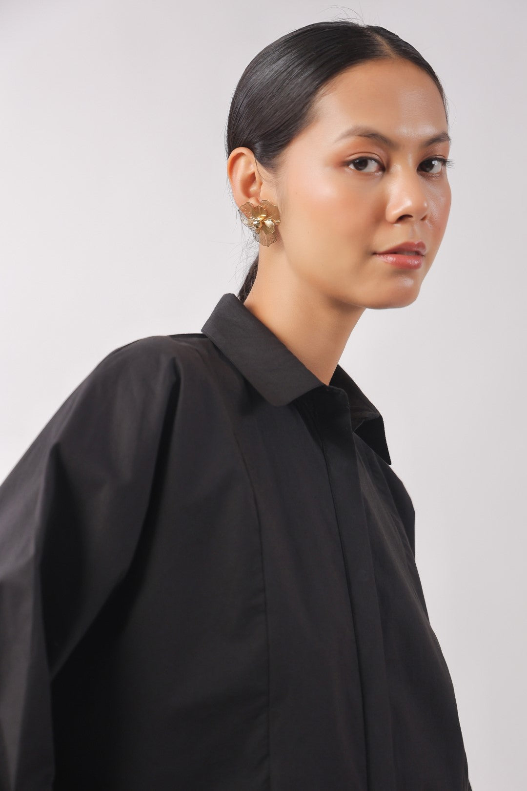 Women’s black cotton tops