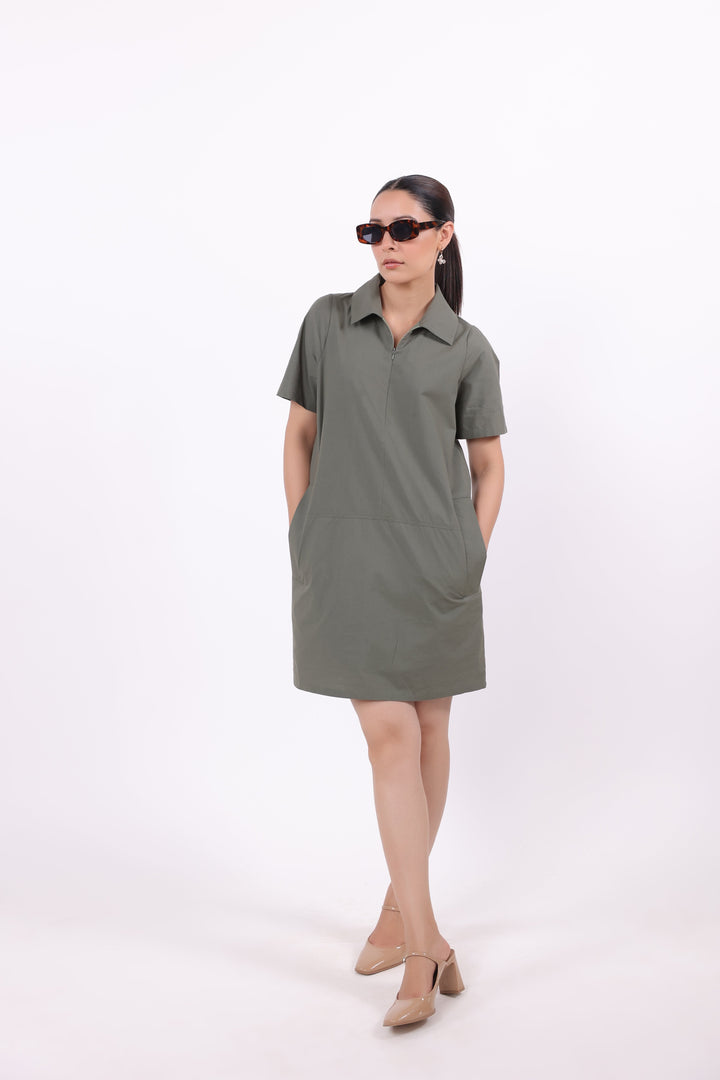 Women’s Green Cotton Dress