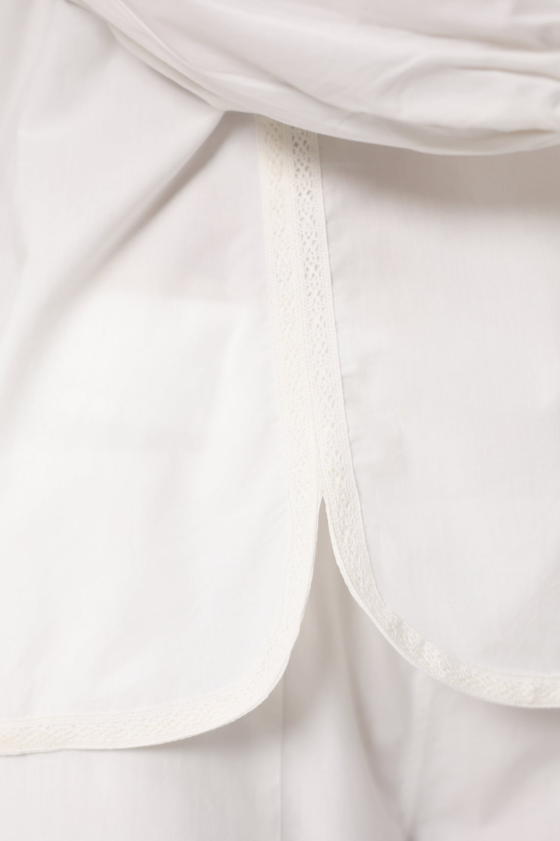 Women’s White Cotton Poplin Co-Ord Set