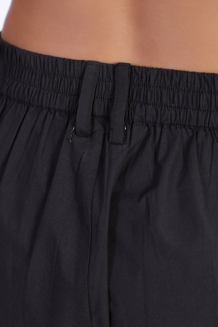 Women’s Black Cotton Trouser